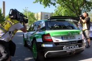 Rallye Český Krumlov: Start soutěže